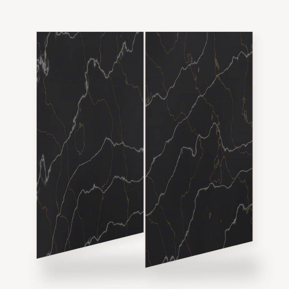 Nero Siyah PVC Mermer Panel